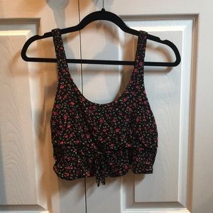 Forever 21 cropped floral tank